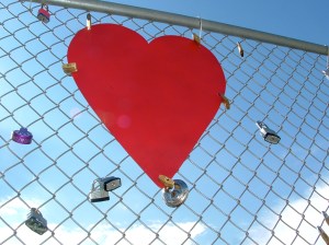 Big Red Heart Locked Down